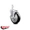 Service Caster 5 Inch Black Polyurethane Wheel Swivel 7/8 Inch Square Stem Caster with Brake SCC-SQ20S514-PPUB-BLK-TLB-78 - alternate 4